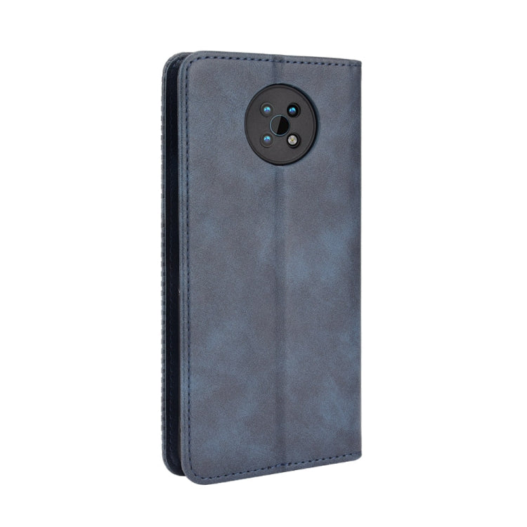 For Nokia C50 5G Magnetic Buckle Retro Crazy Horse Texture Horizontal Flip Leather Case with Holder & Card Slots & Photo Frame