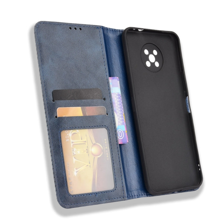 For Nokia C50 5G Magnetic Buckle Retro Crazy Horse Texture Horizontal Flip Leather Case with Holder & Card Slots & Photo Frame
