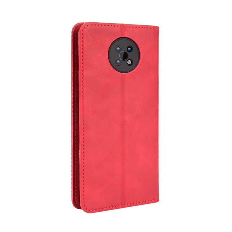 For Nokia C50 5G Magnetic Buckle Retro Crazy Horse Texture Horizontal Flip Leather Case with Holder & Card Slots & Photo Frame