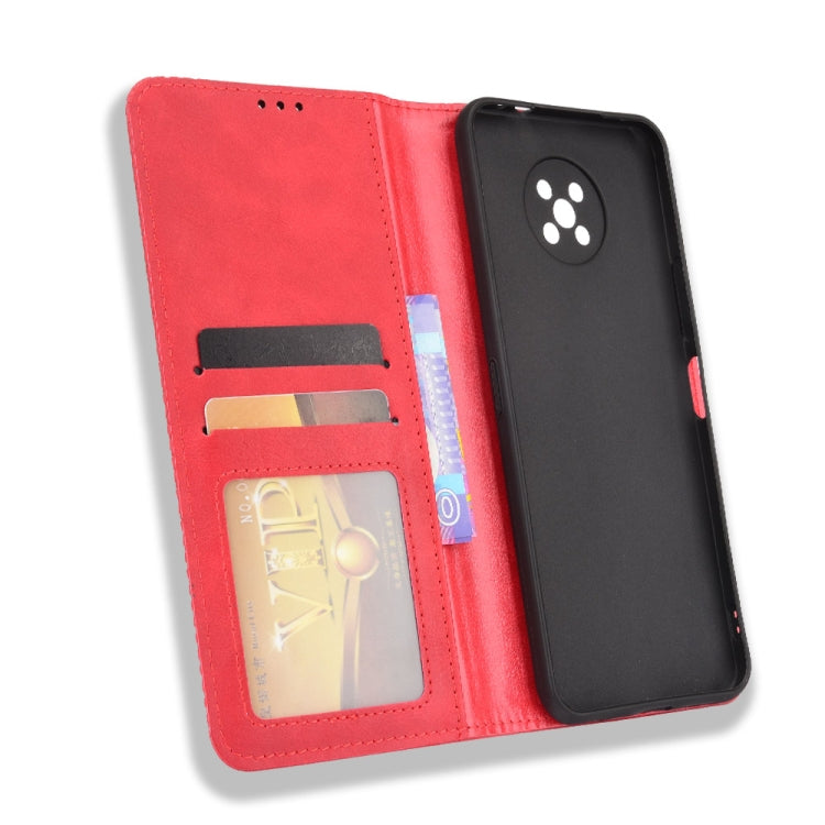 For Nokia C50 5G Magnetic Buckle Retro Crazy Horse Texture Horizontal Flip Leather Case with Holder & Card Slots & Photo Frame