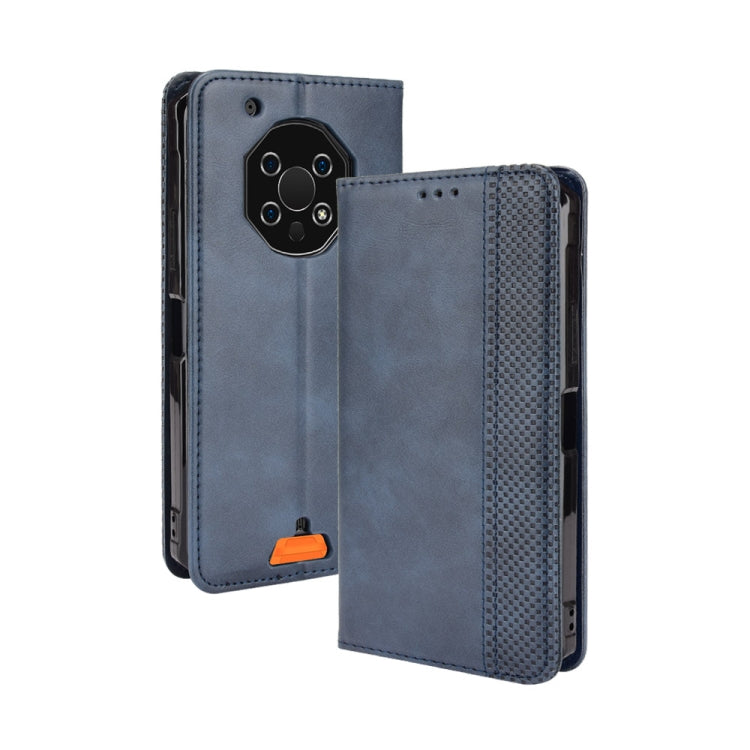 For Oukitel WP13 5G Magnetic Buckle Retro Crazy Horse Texture Horizontal Flip Leather Case with Holder & Card Slots & Photo Frame