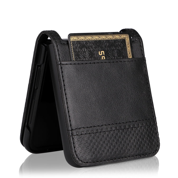 For Samsung Galaxy Z Flip3 5G Retro Crazy Horse Texture Leather Case with Card Slots