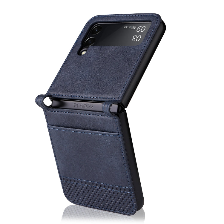 For Samsung Galaxy Z Flip3 5G Retro Crazy Horse Texture Leather Case with Card Slots