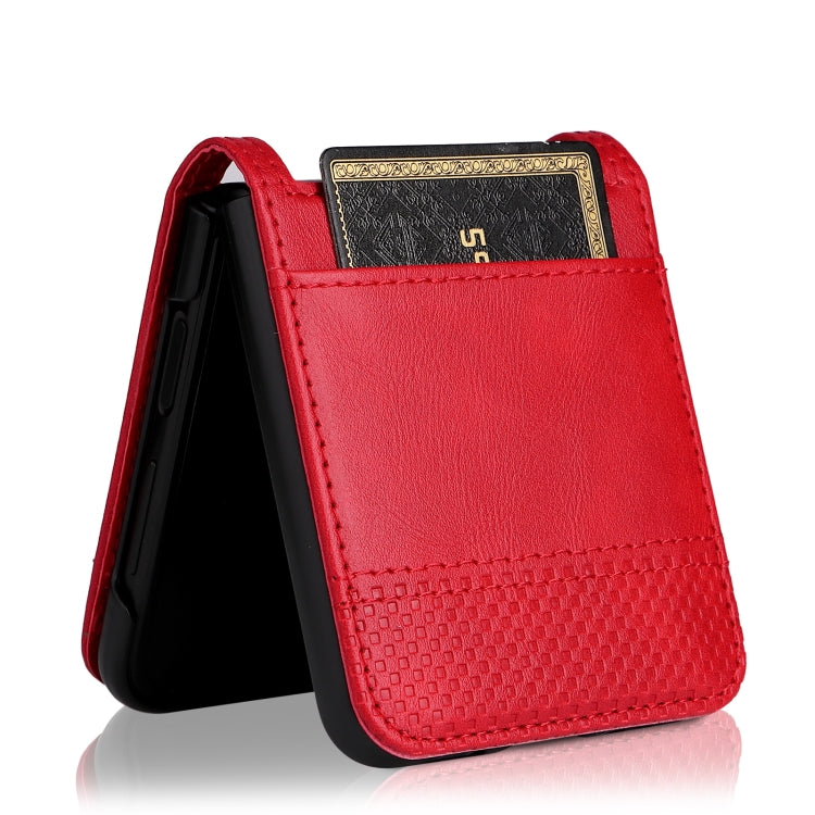 For Samsung Galaxy Z Flip3 5G Retro Crazy Horse Texture Leather Case with Card Slots