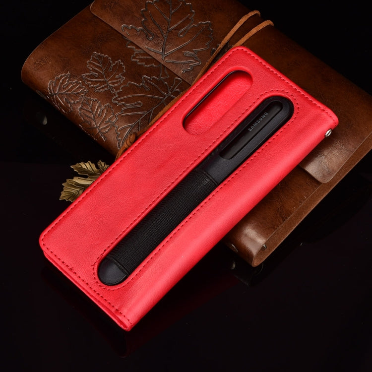 For Samsung Galaxy Z Fold3 5G Retro Crazy Horse Texture Horizontal Flip Leather Case with Pen Slot
