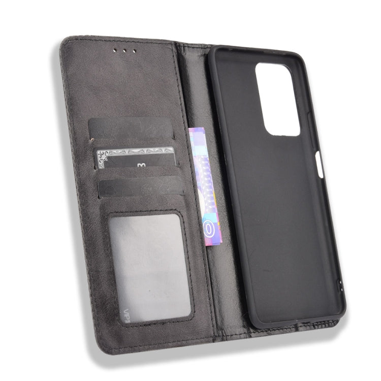 For Xiaomi Mi 11T / 11T Pro Magnetic Buckle Retro Crazy Horse Texture Horizontal Flip Leather Case with Holder & Card Slots & Photo Frame