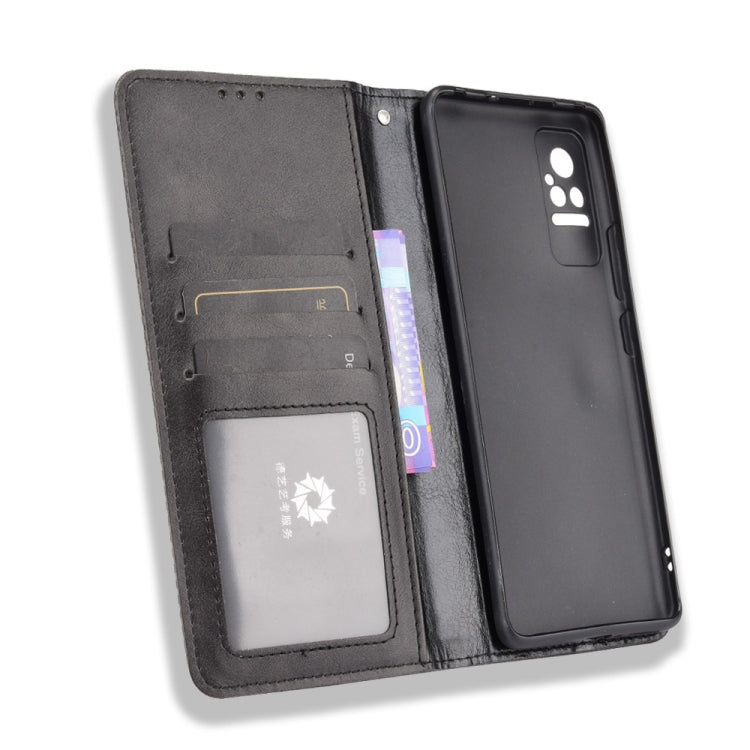 For Xiaomi Civi Magnetic Buckle Retro Crazy Horse Texture Horizontal Flip Leather Case with Holder & Card Slots & Photo Frame