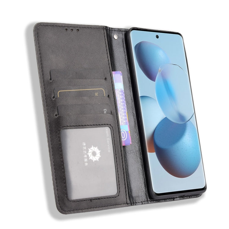 For Xiaomi Civi Magnetic Buckle Retro Crazy Horse Texture Horizontal Flip Leather Case with Holder & Card Slots & Photo Frame