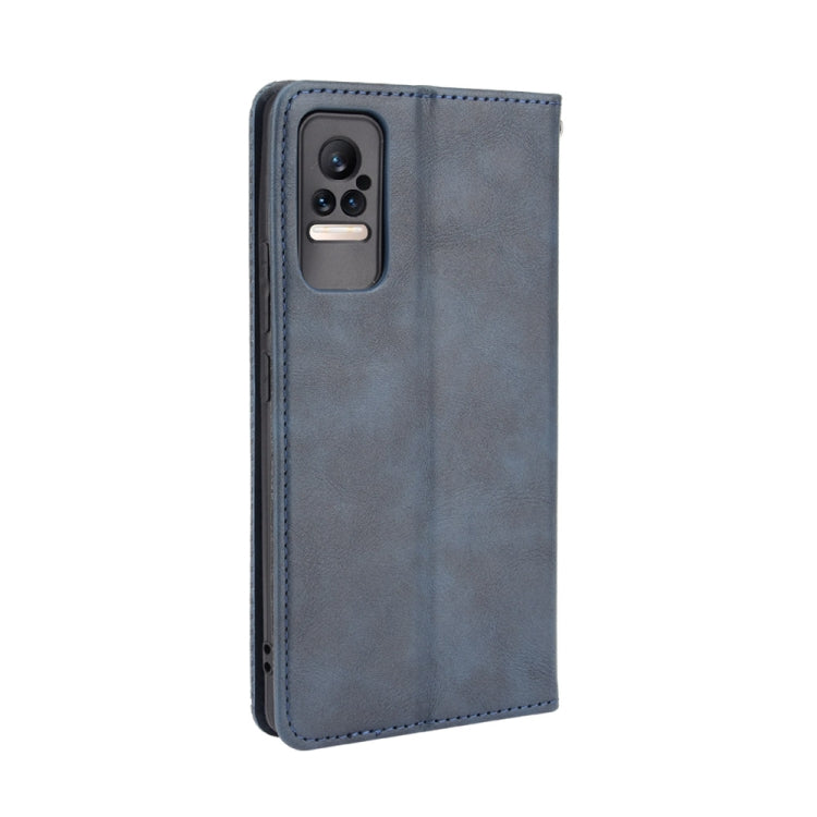 For Xiaomi Civi Magnetic Buckle Retro Crazy Horse Texture Horizontal Flip Leather Case with Holder & Card Slots & Photo Frame