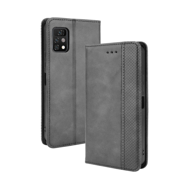 For Umidigi A11 Pro Max Magnetic Buckle Retro Crazy Horse Texture Horizontal Flip Leather Case with Holder & Card Slots & Photo Frame