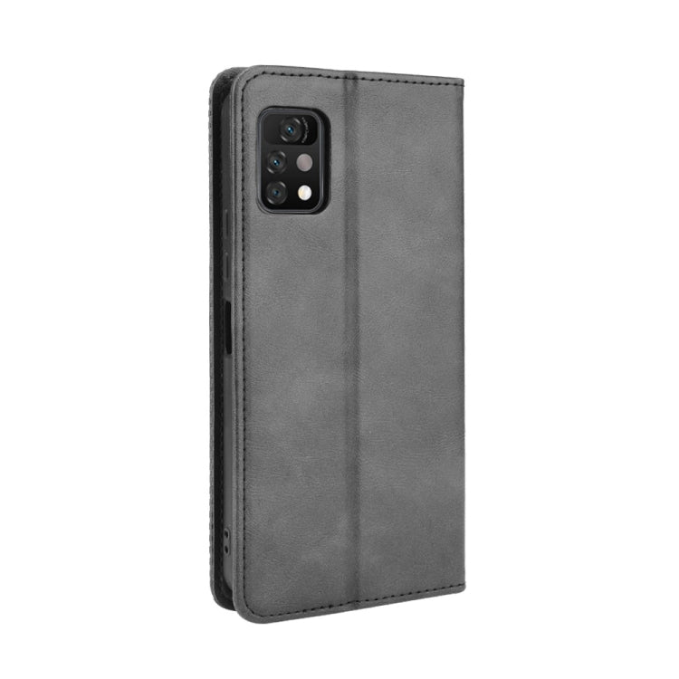 For Umidigi A11 Pro Max Magnetic Buckle Retro Crazy Horse Texture Horizontal Flip Leather Case with Holder & Card Slots & Photo Frame