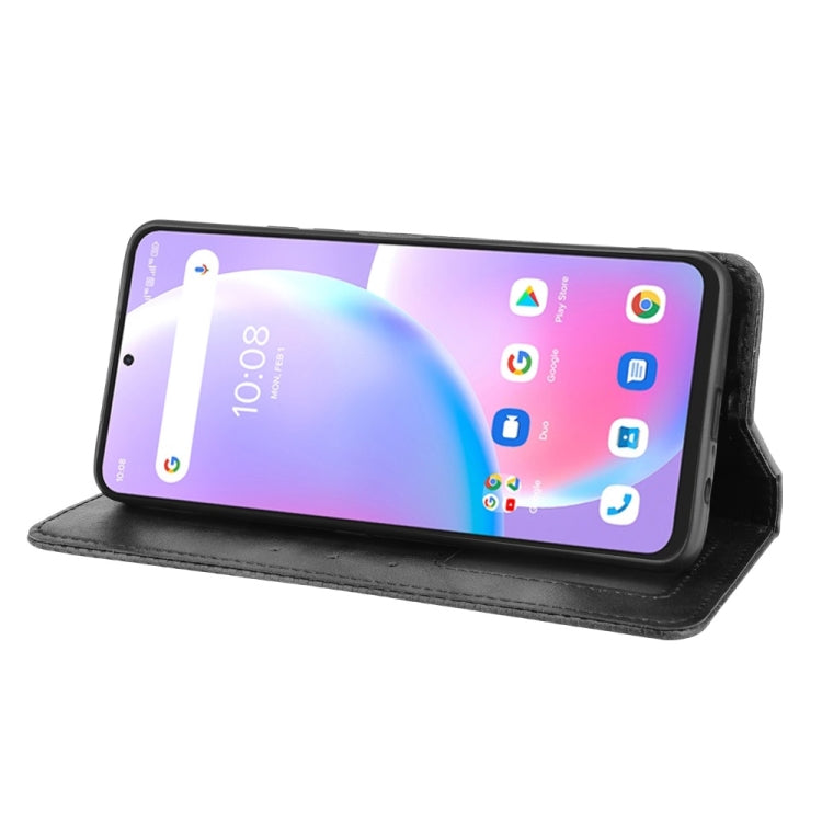 For Umidigi A11 Pro Max Magnetic Buckle Retro Crazy Horse Texture Horizontal Flip Leather Case with Holder & Card Slots & Photo Frame