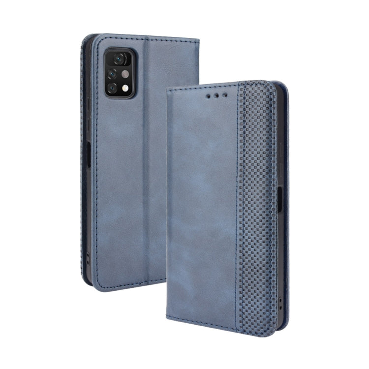 For Umidigi A11 Pro Max Magnetic Buckle Retro Crazy Horse Texture Horizontal Flip Leather Case with Holder & Card Slots & Photo Frame
