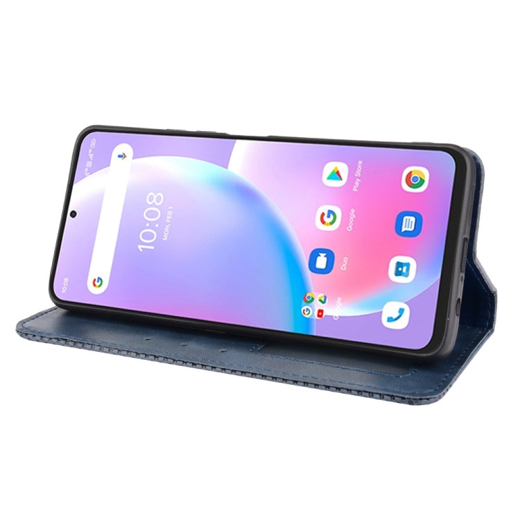 For Umidigi A11 Pro Max Magnetic Buckle Retro Crazy Horse Texture Horizontal Flip Leather Case with Holder & Card Slots & Photo Frame