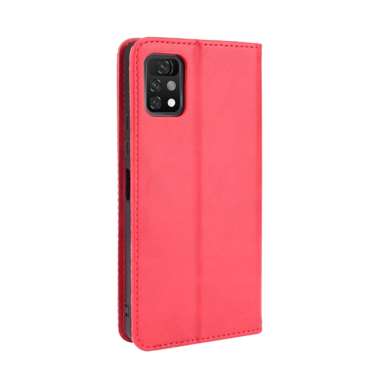 For Umidigi A11 Pro Max Magnetic Buckle Retro Crazy Horse Texture Horizontal Flip Leather Case with Holder & Card Slots & Photo Frame