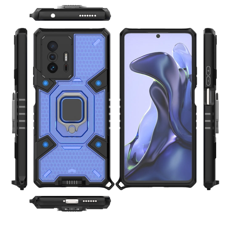 For Xiaomi Mi 11T / 11T Pro Space PC+TPU Shockproof Case with Ring Holder