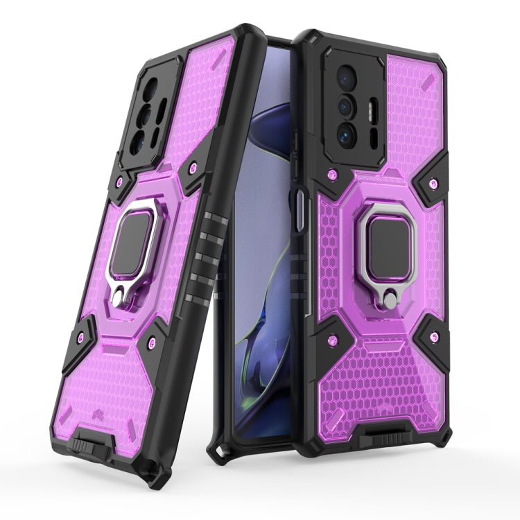 For Xiaomi Mi 11T / 11T Pro Space PC+TPU Shockproof Case with Ring Holder