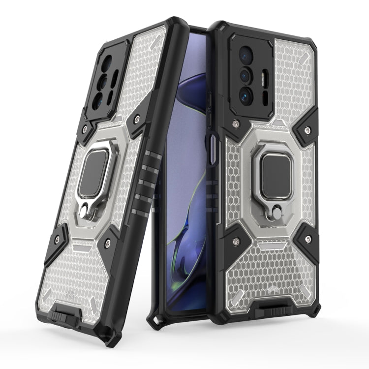 For Xiaomi Mi 11T / 11T Pro Space PC+TPU Shockproof Case with Ring Holder