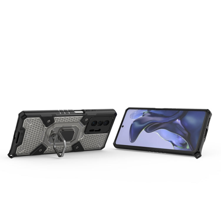 For Xiaomi Mi 11T / 11T Pro Space PC+TPU Shockproof Case with Ring Holder
