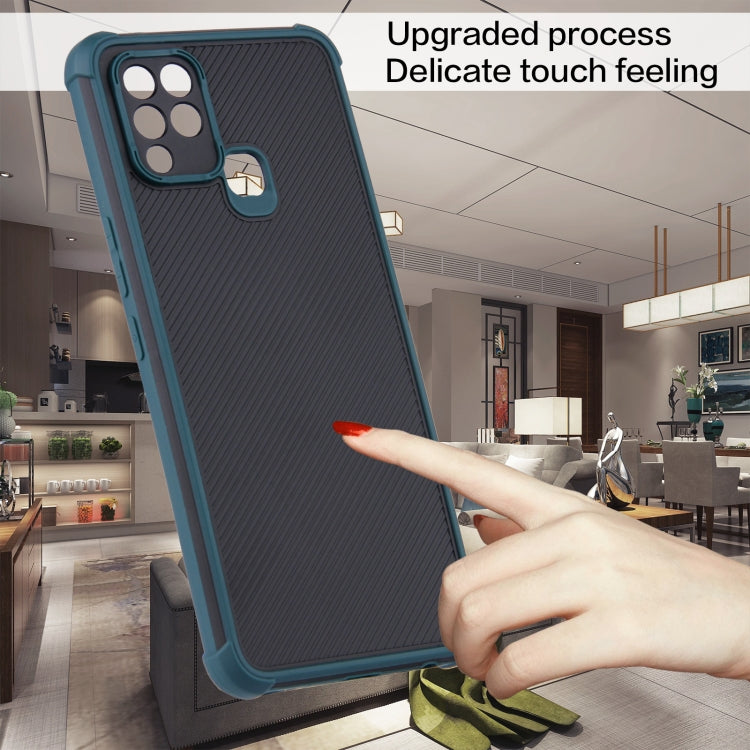 For Infinix Hot 10S / 10T Eagle Eye Armor Dual-color Shockproof TPU + PC Protective Case