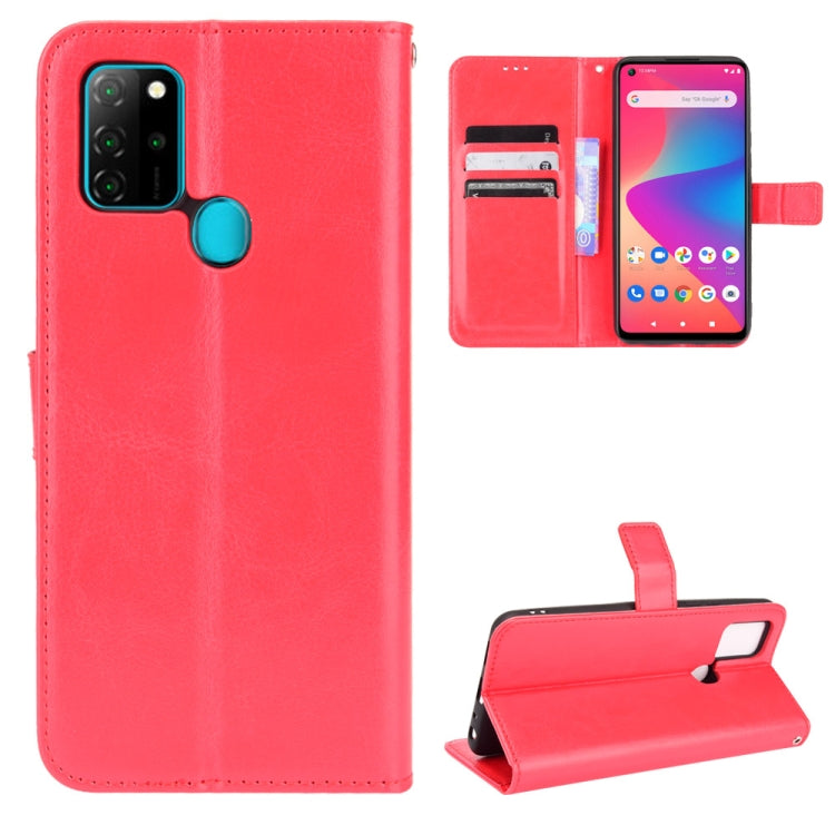 For BLU G91 Crazy Horse Texture Horizontal Flip Leather Case with Holder & Card Slots & Lanyard