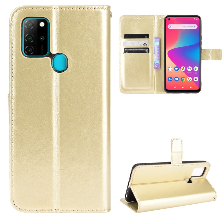 For BLU G91 Crazy Horse Texture Horizontal Flip Leather Case with Holder & Card Slots & Lanyard