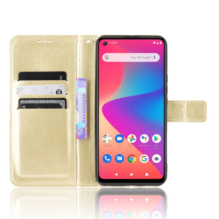 For BLU G91 Crazy Horse Texture Horizontal Flip Leather Case with Holder & Card Slots & Lanyard