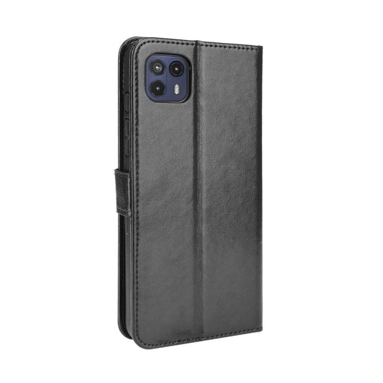 For Motorola Moto G50 5G Crazy Horse Texture Horizontal Flip Leather Case with Holder & Card Slots & Lanyard