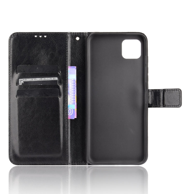 For Motorola Moto G50 5G Crazy Horse Texture Horizontal Flip Leather Case with Holder & Card Slots & Lanyard