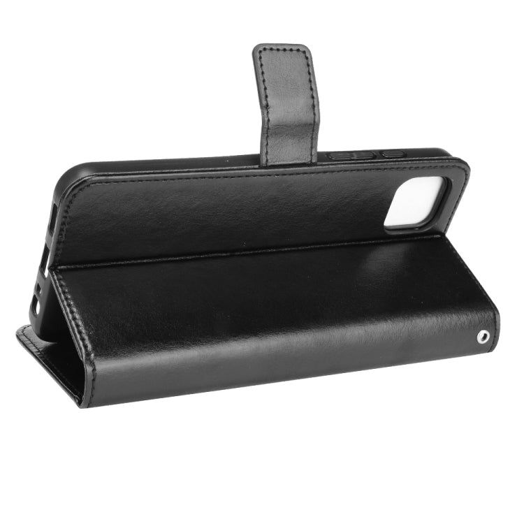 For Motorola Moto G50 5G Crazy Horse Texture Horizontal Flip Leather Case with Holder & Card Slots & Lanyard
