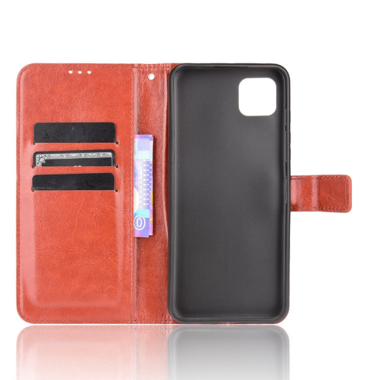 For Motorola Moto G50 5G Crazy Horse Texture Horizontal Flip Leather Case with Holder & Card Slots & Lanyard