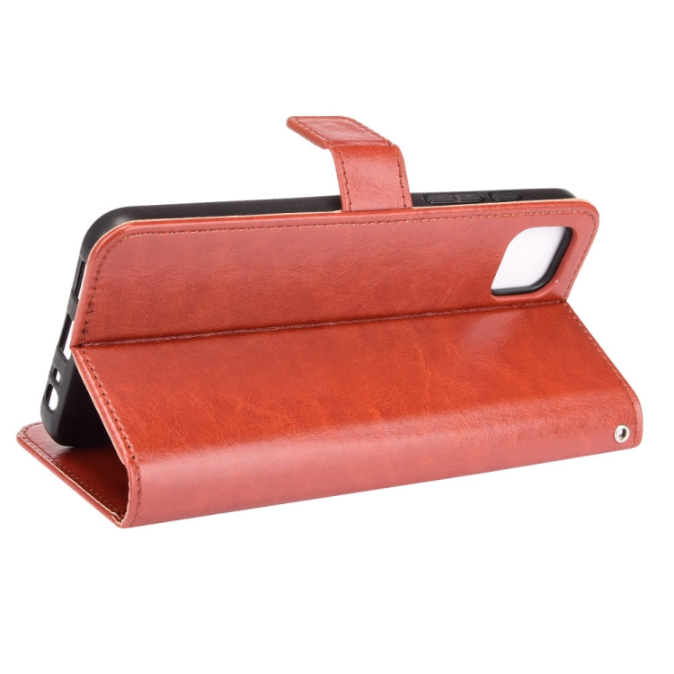 For Motorola Moto G50 5G Crazy Horse Texture Horizontal Flip Leather Case with Holder & Card Slots & Lanyard