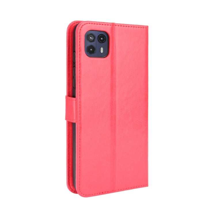 For Motorola Moto G50 5G Crazy Horse Texture Horizontal Flip Leather Case with Holder & Card Slots & Lanyard