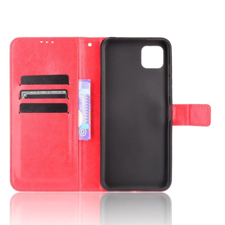 For Motorola Moto G50 5G Crazy Horse Texture Horizontal Flip Leather Case with Holder & Card Slots & Lanyard