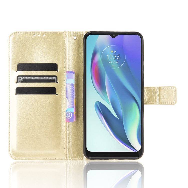 For Motorola Moto G50 5G Crazy Horse Texture Horizontal Flip Leather Case with Holder & Card Slots & Lanyard