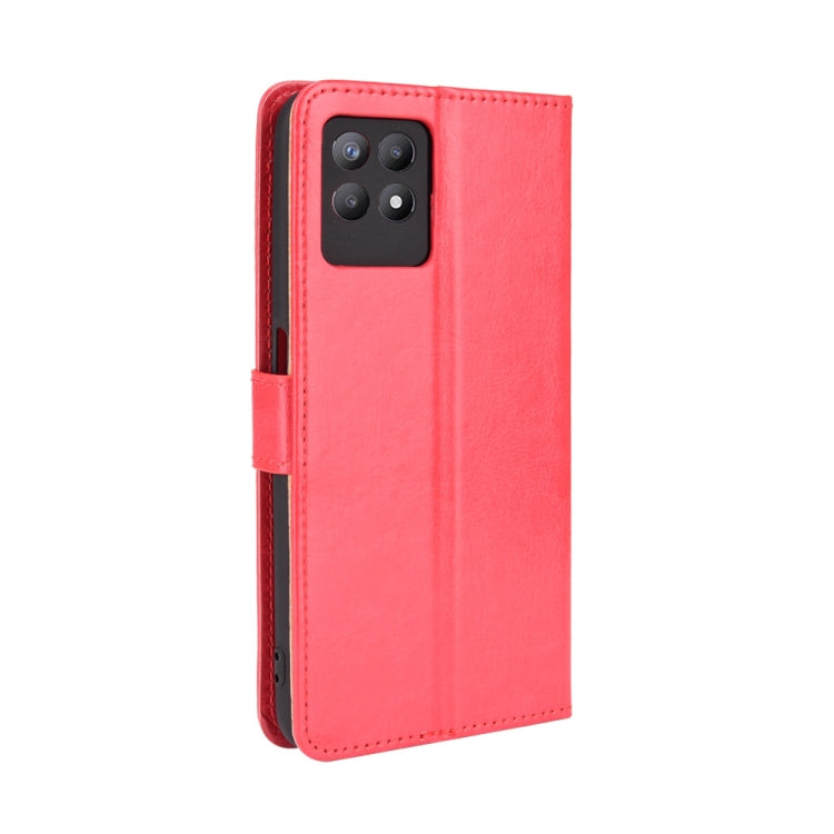 For OPPO Realme 8i Crazy Horse Texture Horizontal Flip Leather Case with Holder & Card Slots & Lanyard
