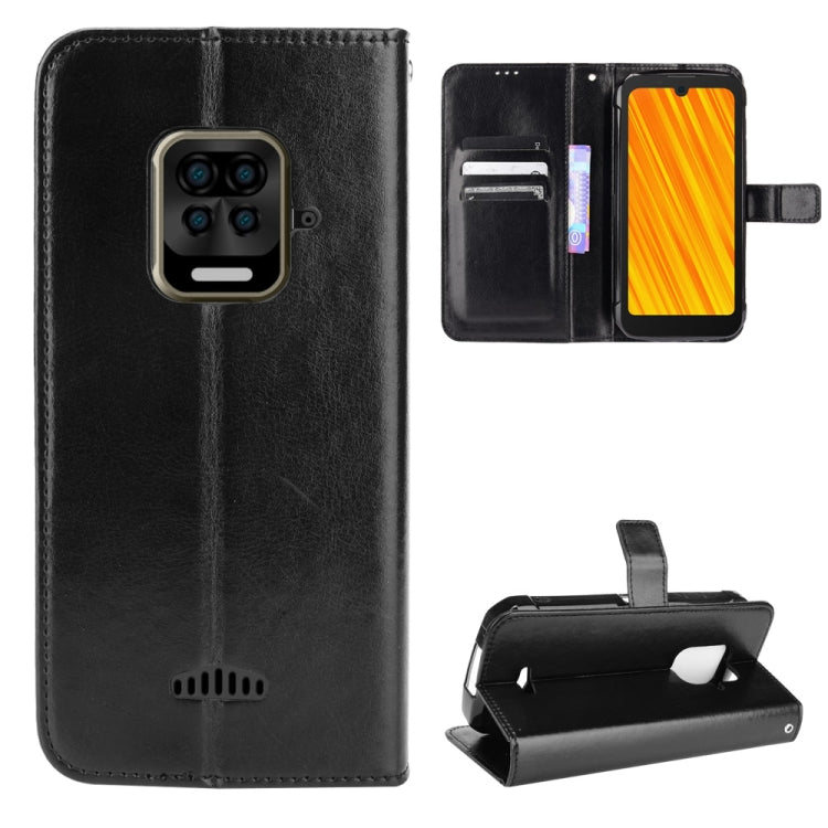 For Doogee S59 / S59 Pro Crazy Horse Texture Horizontal Flip Leather Case with Holder & Card Slots & Lanyard
