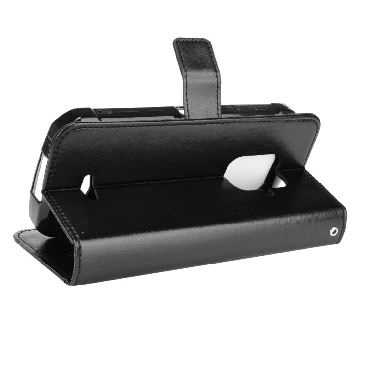 For Doogee S59 / S59 Pro Crazy Horse Texture Horizontal Flip Leather Case with Holder & Card Slots & Lanyard