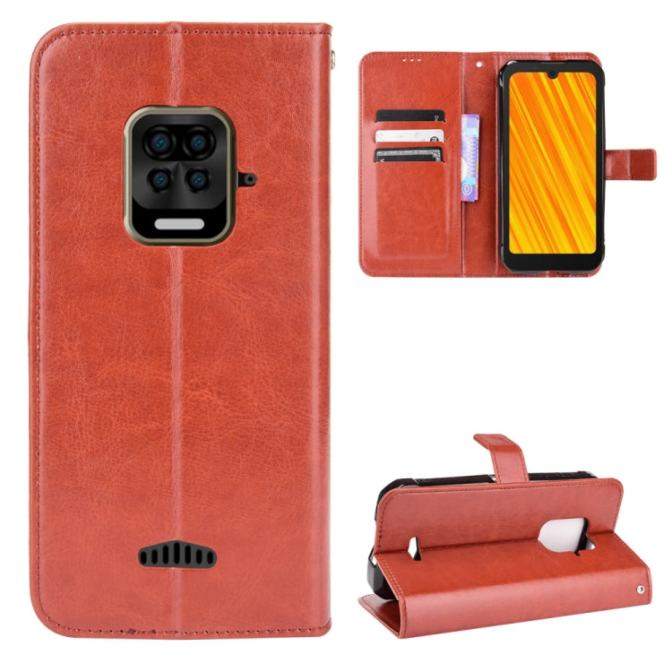 For Doogee S59 / S59 Pro Crazy Horse Texture Horizontal Flip Leather Case with Holder & Card Slots & Lanyard