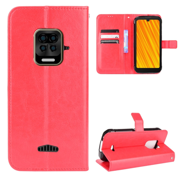 For Doogee S59 / S59 Pro Crazy Horse Texture Horizontal Flip Leather Case with Holder & Card Slots & Lanyard