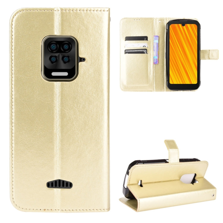 For Doogee S59 / S59 Pro Crazy Horse Texture Horizontal Flip Leather Case with Holder & Card Slots & Lanyard