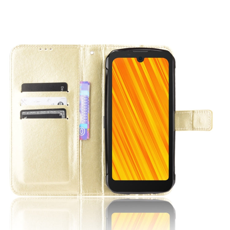 For Doogee S59 / S59 Pro Crazy Horse Texture Horizontal Flip Leather Case with Holder & Card Slots & Lanyard
