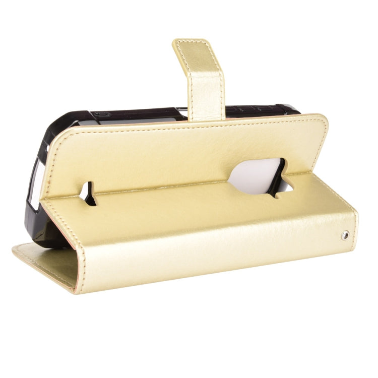 For Doogee S59 / S59 Pro Crazy Horse Texture Horizontal Flip Leather Case with Holder & Card Slots & Lanyard
