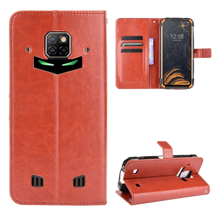 For Doogee S88 Plus / S88 Pro Crazy Horse Texture Horizontal Flip Leather Case with Holder & Card Slots & Lanyard