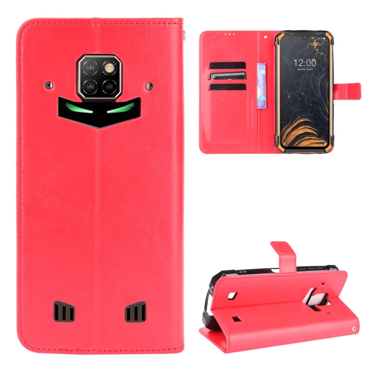 For Doogee S88 Plus / S88 Pro Crazy Horse Texture Horizontal Flip Leather Case with Holder & Card Slots & Lanyard