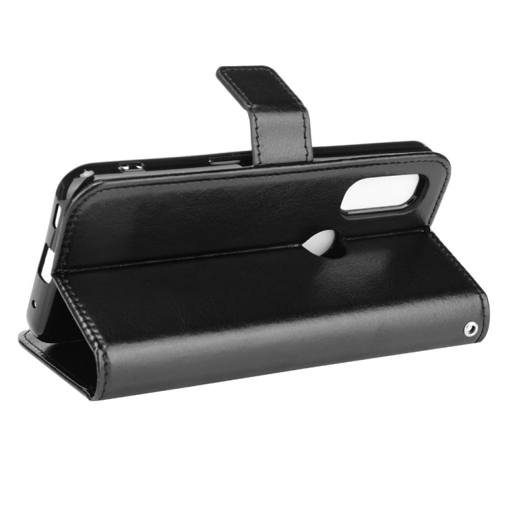 For Fujitsu Arrows WE Crazy Horse Texture Horizontal Flip Leather Case with Holder & Card Slots & Lanyard