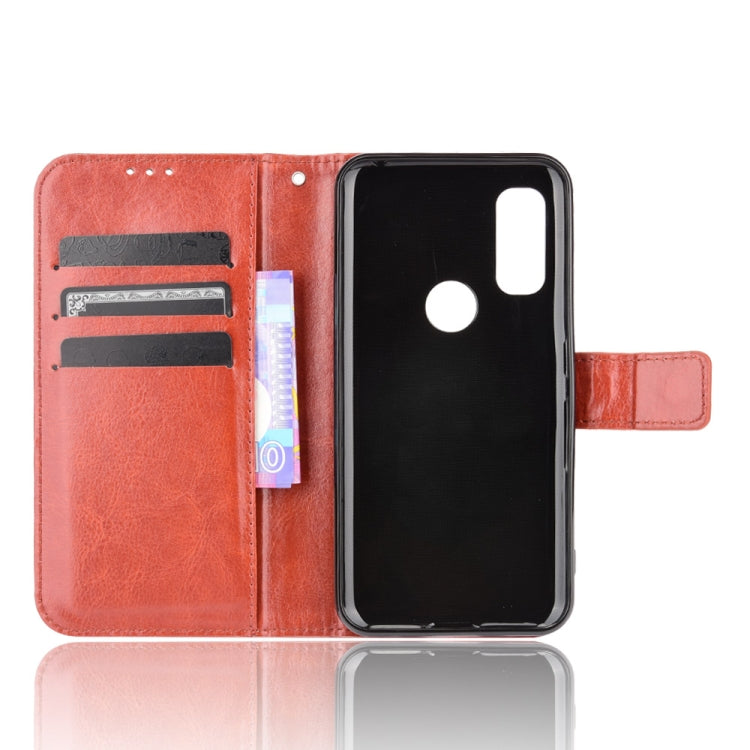 For Fujitsu Arrows WE Crazy Horse Texture Horizontal Flip Leather Case with Holder & Card Slots & Lanyard