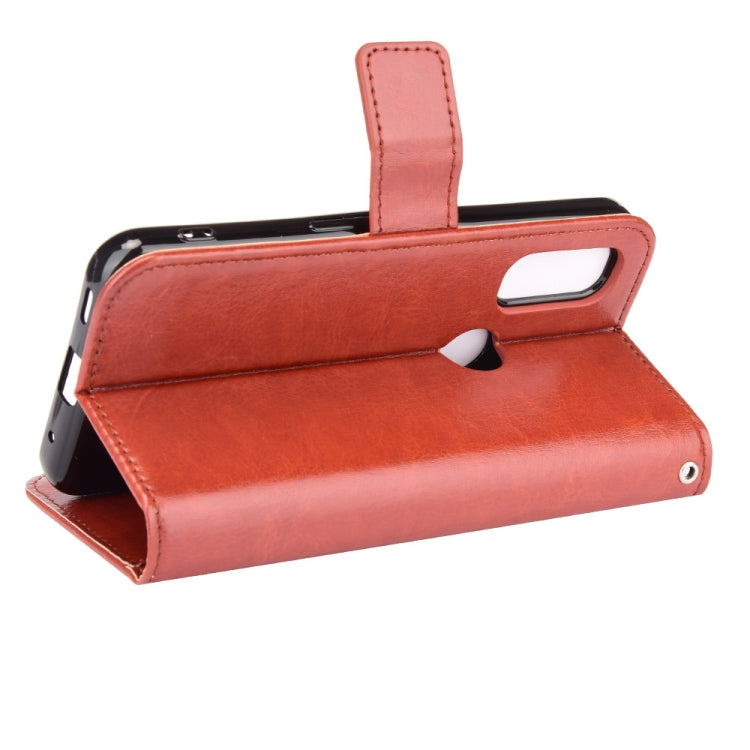 For Fujitsu Arrows WE Crazy Horse Texture Horizontal Flip Leather Case with Holder & Card Slots & Lanyard