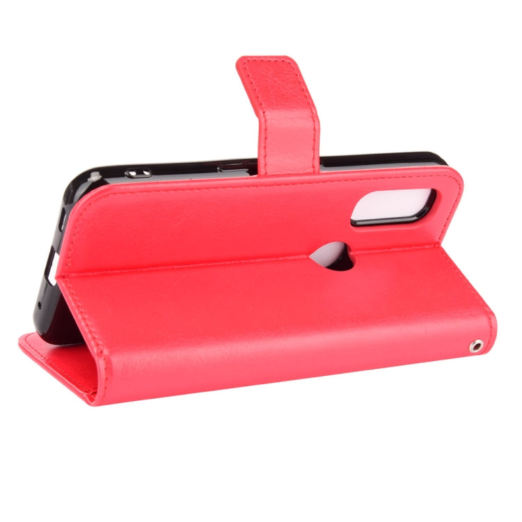 For Fujitsu Arrows WE Crazy Horse Texture Horizontal Flip Leather Case with Holder & Card Slots & Lanyard