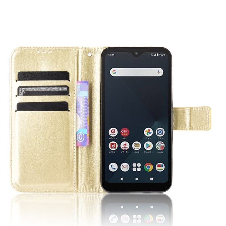 For Fujitsu Arrows WE Crazy Horse Texture Horizontal Flip Leather Case with Holder & Card Slots & Lanyard